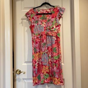 Lilly Pulitzer Cherry Dress in Azalea Pink size M